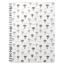 花束螺旋状写真ノート