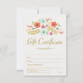 花束贈答証 (正面)