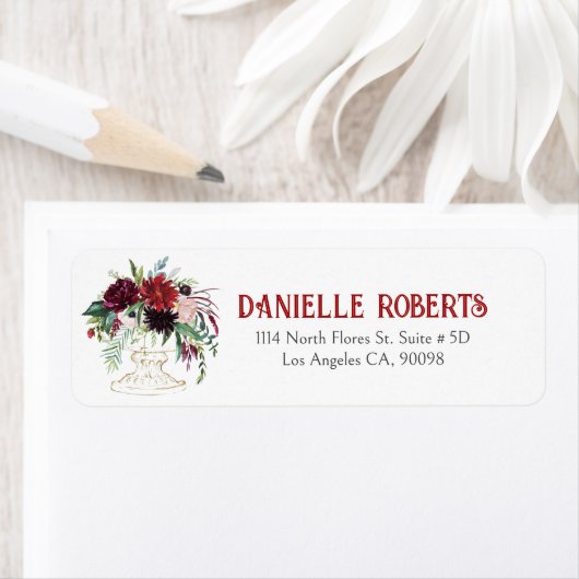 花束金ゴールドヴィンテージ花器 ラベル (インサイチュ)