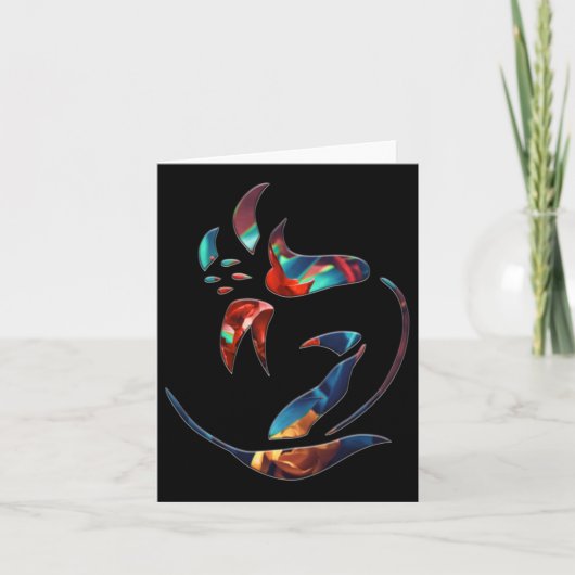 花束5枚ステッカー カード (正面)