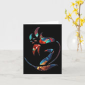 花束5枚ステッカー カード (黄色い花)