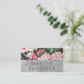 花束 |エンボススタイルレタリング 名刺 (スタンド正面)