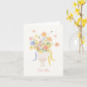 花束 カード (黄色い花)