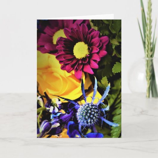 花束、カード カード (正面)