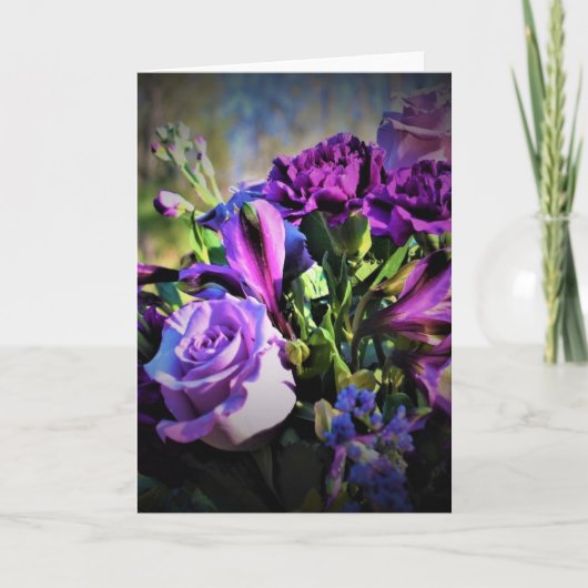 花束、カード カード (正面)