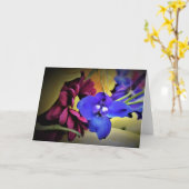 花束、カード カード (黄色い花)