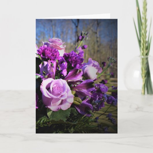 花束、カード カード (正面)