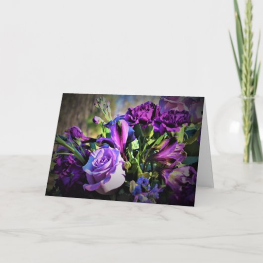 花束、カード カード (正面)