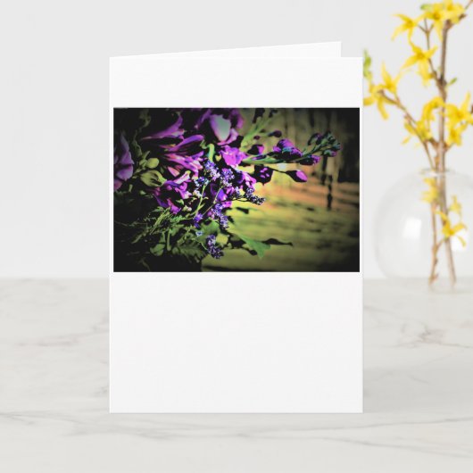 花束、カード カード (黄色い花)