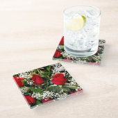 花束 ガラスコースター (アングル)