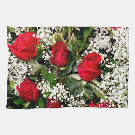 花束 キッチンタオル (横)