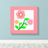 花束 キャンバスプリント (インサイチュ (ウッドフロア))