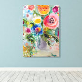 花束 キャンバスプリント (インサイチュ (ウッドフロア))