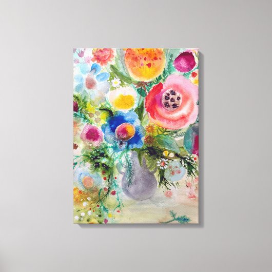 花束 キャンバスプリント (正面)