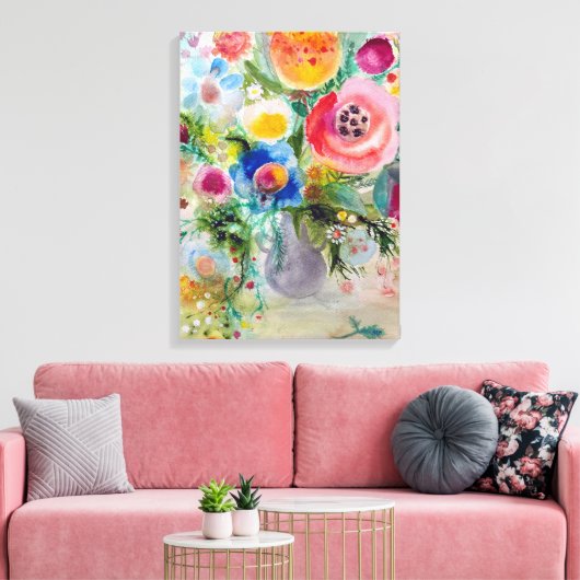 花束 キャンバスプリント (インサイチュ (リビング))