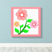 花束 キャンバスプリント (インサイチュ (ウッドフロア))