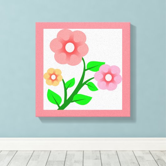 花束 キャンバスプリント (インサイチュ (ウッドフロア))