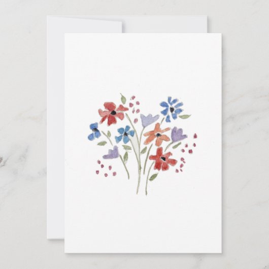 花束 サンキューカード (正面)