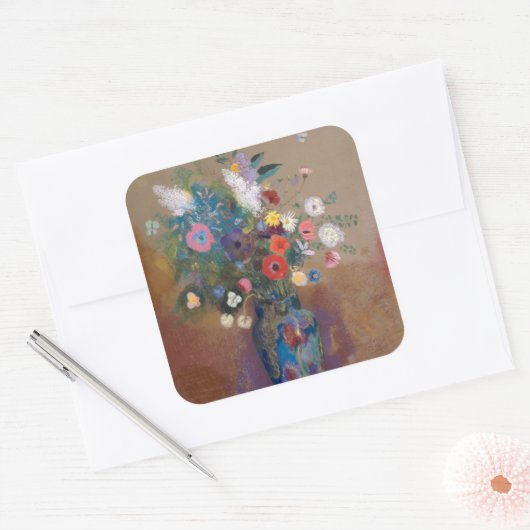 花束 スクエアシール (封筒)