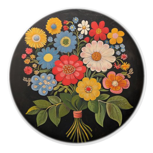 花束 セラミックノブ (正面)