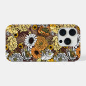 花束 - バラ、芍薬、デイジーとfe iPhoneケース (裏面横)