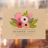 花束 ビジネス プロモーション ウィンドウ ウィンドウサイン (シート2)