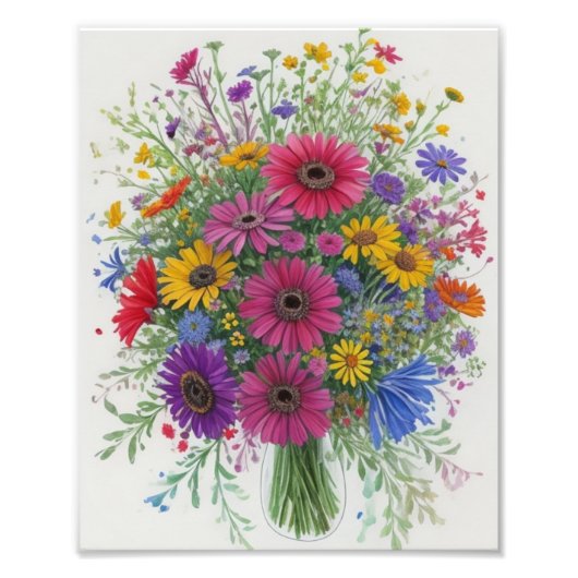 花束 フォトプリント            (正面)