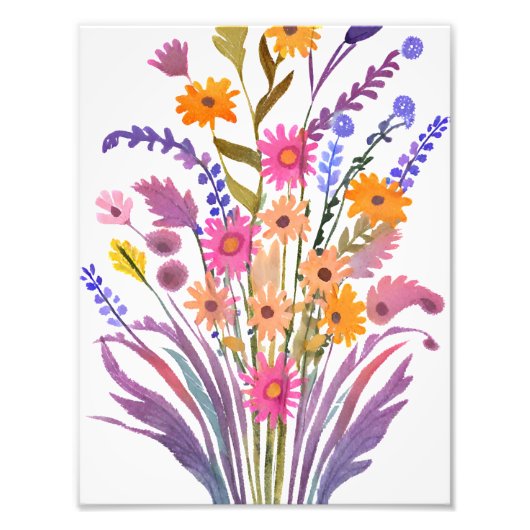 花束 フォトプリント            (正面)