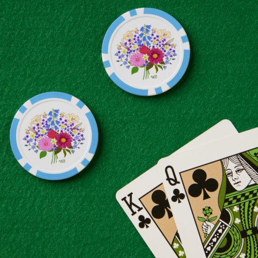 花束 ブラック ポーカーチップ (ポーカーテーブル (ダブル))