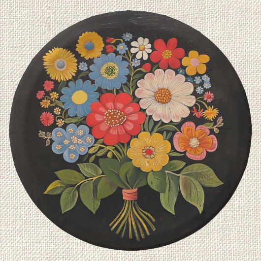 花束 ペーパープレート