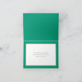 花束 ボタニカル フラワー ウェディング サンクス サンキューカード (内部)