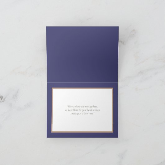 花束 ボタニカル フラワー ウェディング サンクス サンキューカード (内部)