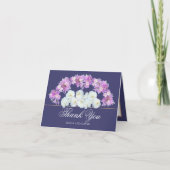 花束 ボタニカル フラワー ウェディング サンクス サンキューカード (正面)