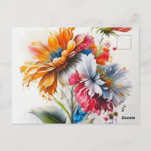 花束 ポストカード (裏面)