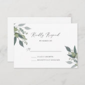 花束 出欠カード (正面/裏面)