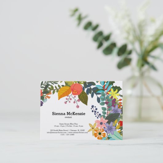 花束 名刺 (スタンド正面)