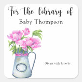 花束 – 図書室 スクエアシール (正面)