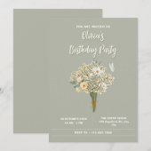 花束 招待状 (正面/裏面)