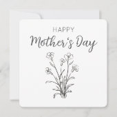 花束 母の日のお祝い シーズンカード (正面)
