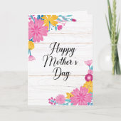 花束 母の日 カード (正面)