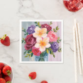 花束 水彩花卉画 スタンダードカクテルナプキン (インサイチュ)