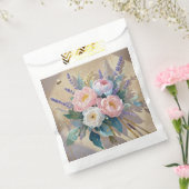 花束 牡丹 ラベンダー フェイバーバッグ (封をした状態)