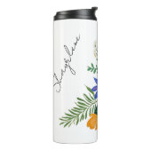 花束 紫 オレンジ タンブラー (回転左)