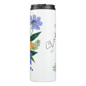 花束 紫 オレンジ タンブラー (裏面)