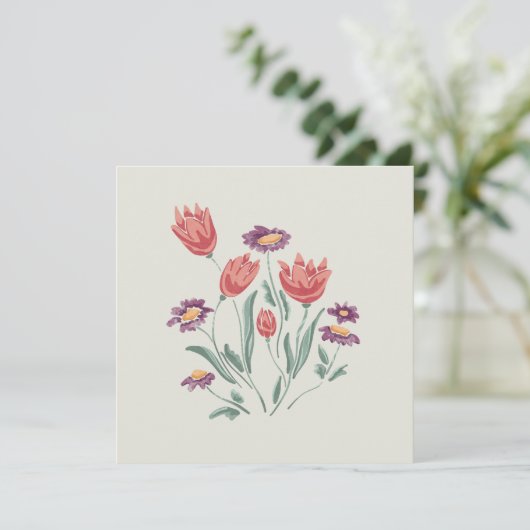 花束 繊細な花の配置 (スタンド正面)