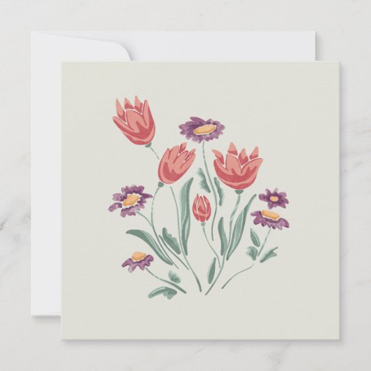 花束 繊細な花の配置 (正面)