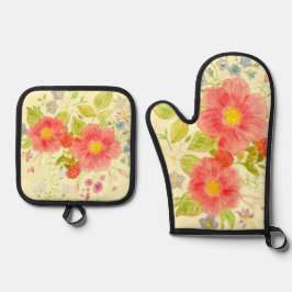 花束 鍋つかみ&鍋敷きセット