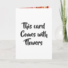 花来付きカードバラおもしろいロマンチック カード