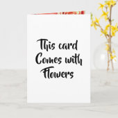 花来付きカードバラおもしろいロマンチック カード (黄色い花)