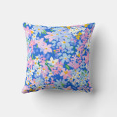 花枕、フローラ枕、ピンクブルー枕 クッション (裏面)